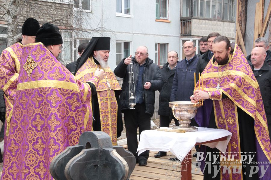 Освящение колоколов храма святителя Тихона