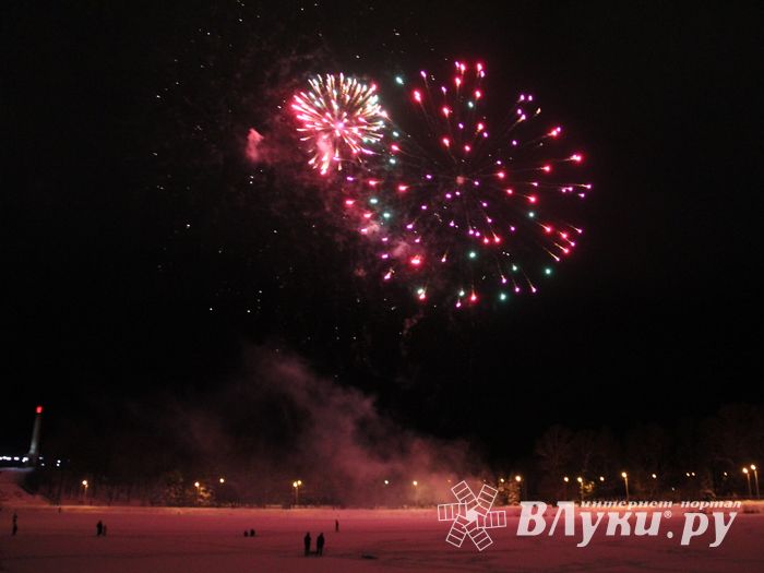 В Великих Луках зажглась новогодная ёлка (ФОТО)