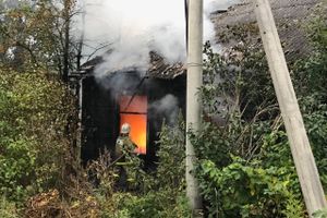 Пожар на проспекте Гагарина в Великих Луках