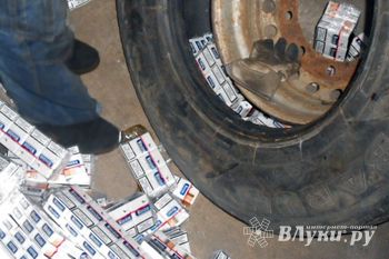 ​Латыш пытался в колёсах вывезти из Псковской области 6 тысяч пачек сигарет (фото)