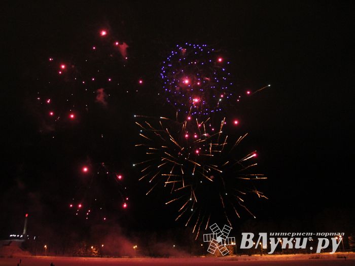 В Великих Луках зажглась новогодная ёлка (ФОТО)