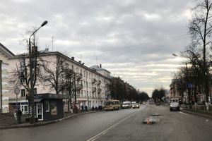 На проспекте Ленина ведётся ямочный ремонт (ФОТО)