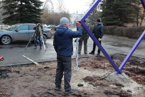 На площади Юбилейной появятся ладошки и ромбы (ФОТО)