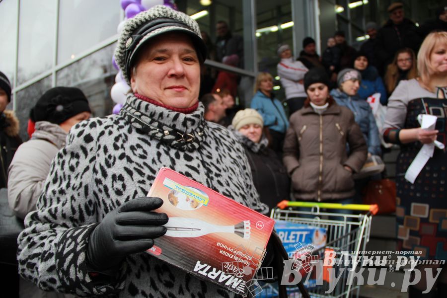 Открытие супермаркета «Тележка» в Великих Луках