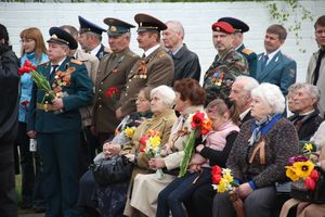 Торжественный митинг на мемориальном воинском захоронении