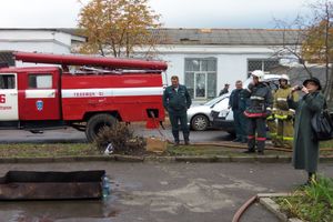 Детям показали пожар