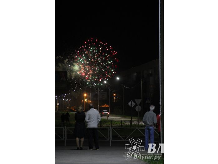 Праздничным концертом и салютом завершились празднования Дня Победы в Великих Луках (фото)