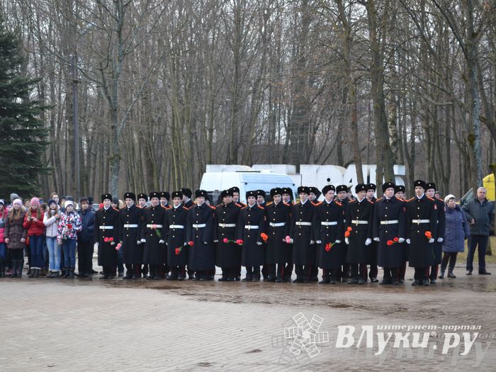 День защитника отечества в Великих Луках отметили памятным митингом и салютом