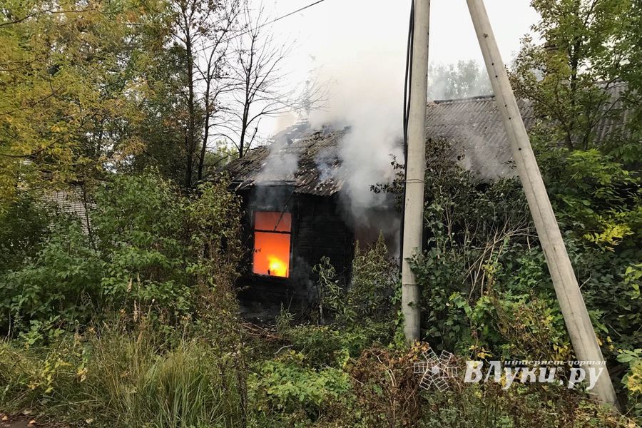 Пожар на проспекте Гагарина в Великих Луках