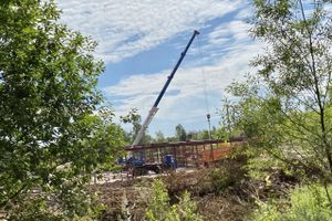 В великолукском филиале инфекционной больницы начался монтаж металлоконструкций (ФОТО)