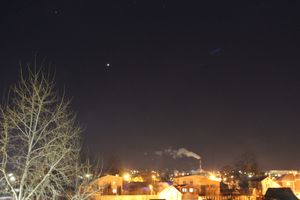 Фотофакт: «вифлеемская» звезда над Великими Луками