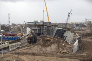  Работы по строительству путепровода в Великих Луках  идут по графику (ФОТО)