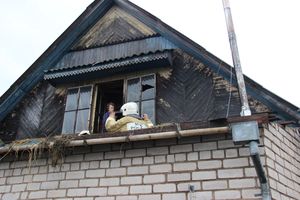 Сегодня в Великих Луках тушили пожар (ФОТО)