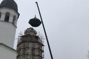 На Свято-Вознесенском соборе  (ФОТО, ВИДЕО)