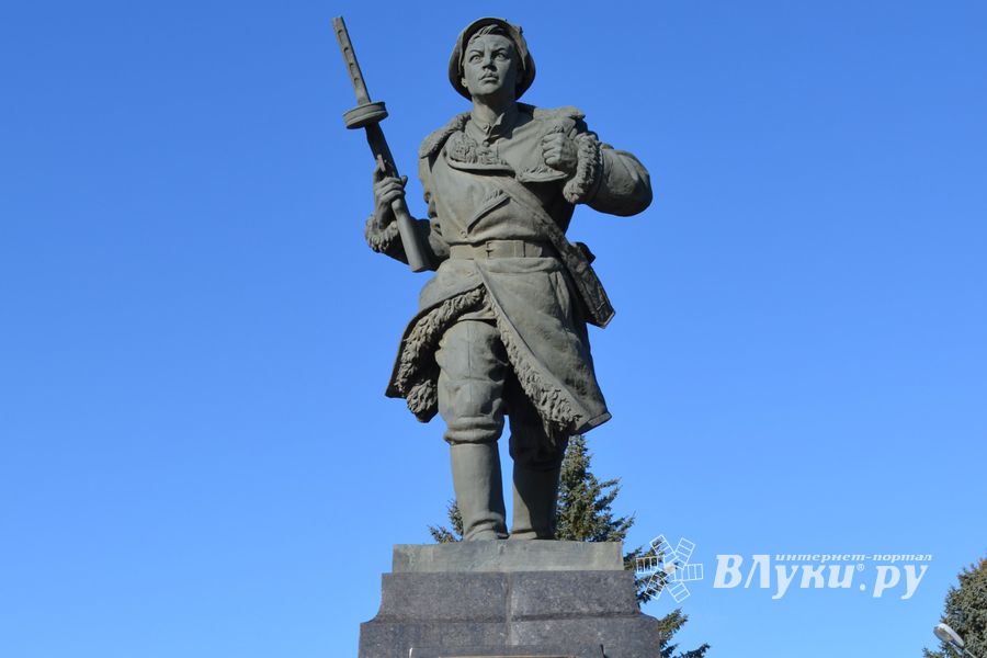 День защитника отечества в Великих Луках отметили памятным митингом и салютом
