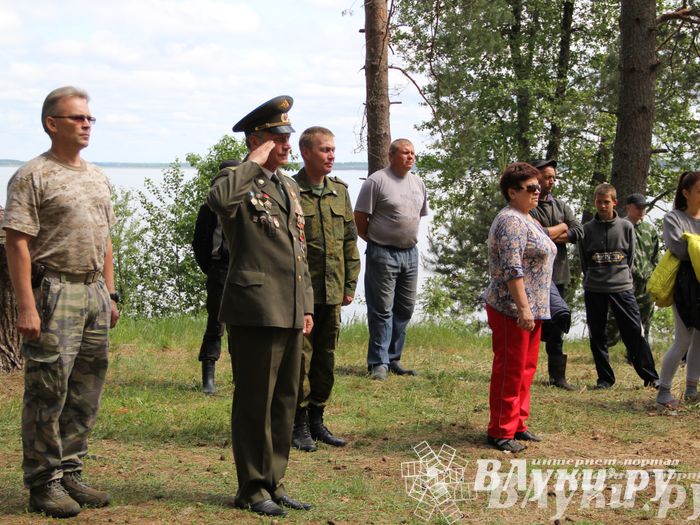 Торжественная церемония закладки Камня Памяти у деревни Каськово