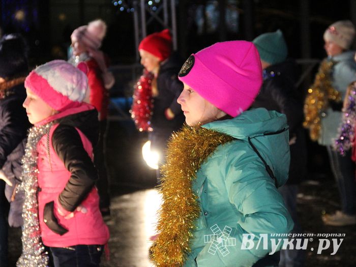 В Великих Луках зажгли Ёлку (ФОТО)