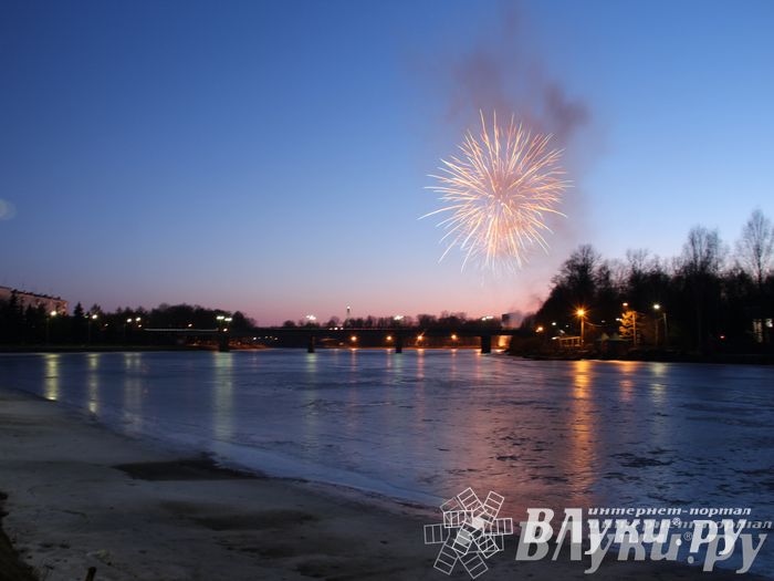 День защитника отечества в Великих Луках отметили памятным митингом и салютом