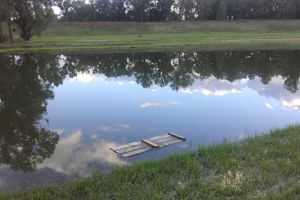 В Великолукской крепости пруд вышел из берегов (ФОТО)