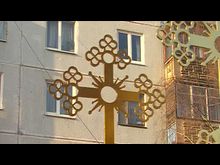 Импульс-ТВ: Воздвижение крестов нового храма