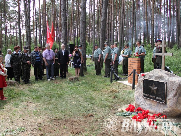 Торжественная церемония закладки Камня Памяти у деревни Каськово