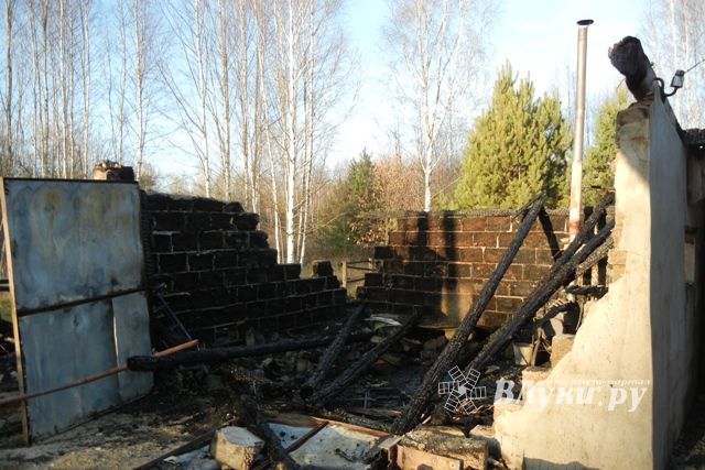 В Псковской области из-за неправильной эксплуатации булерьяновой печи сгорел гараж (фото)