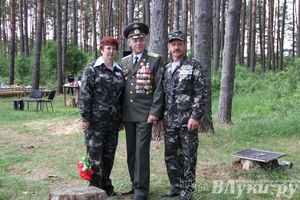 Торжественная церемония закладки Камня Памяти у деревни Каськово