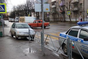 ДТП на перекрёстке Октябрьский-Первомайская (ФОТО)