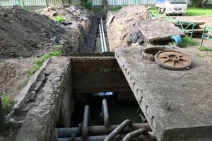 ​В Великих Луках, на территории детского сада №12, ведется замена отопительной системы (ФОТО)