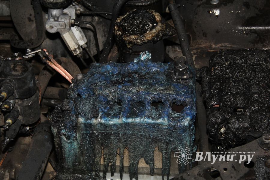 В Великих Луках горел Шевроле (ФОТО)