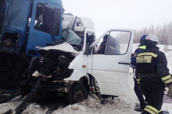 Девять человек погибли в ДТП с микроавтобусом в Пензенской области  (фото)