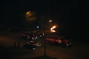 На Дружбе загорелся BMW