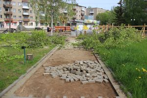 На площади Калинина убирают лишние деревья (ФОТО)