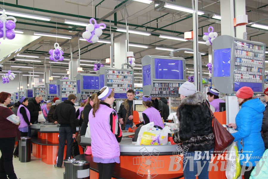 Открытие супермаркета «Тележка» в Великих Луках