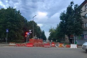 Ул. К. Либкнехта в Великих Луках перекрыта (ФОТО)