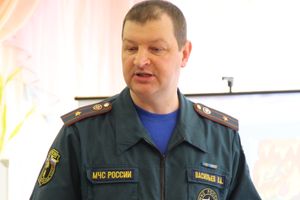 Воспитанники детского сада «Берёзка» встретились с сотрудником МЧС (ФОТО)