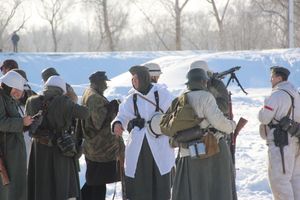 В Великих Луках реконструировали подвиг Александра Матросова (12+)(ФОТО)