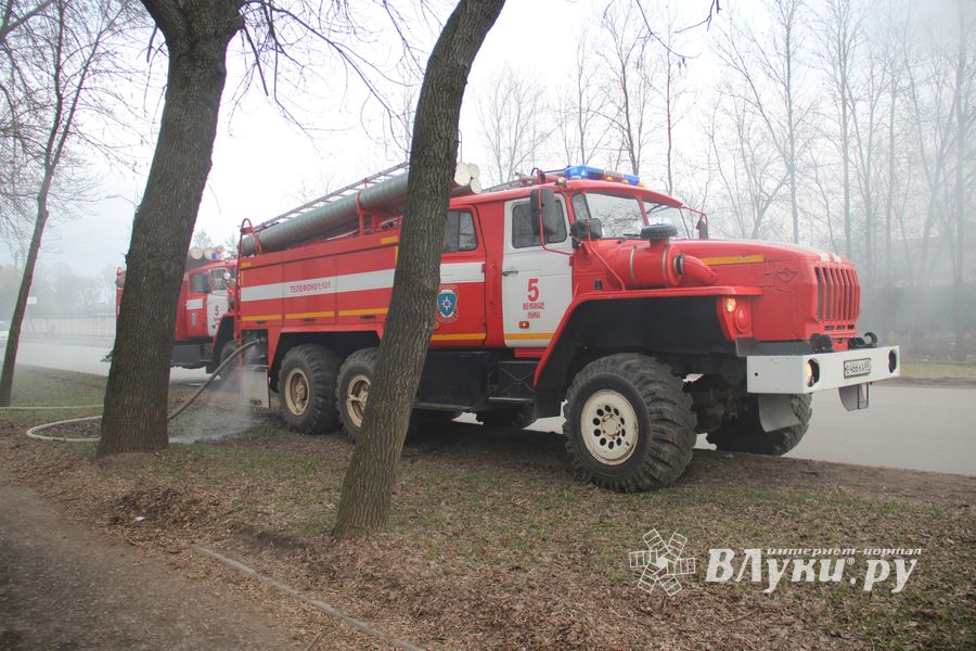 В Великих Луках на проспекте Гагарина горел барак (ФОТО)