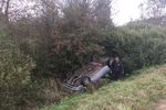 В Великолукскои районе машина вылетела в кювет и перевернулась (ФОТО)