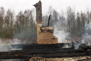 Двое погибли на пожаре в Псковской области (фото)