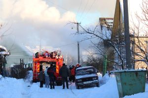 В результате пожара в Невеле погиб мужчина (фото + видео)