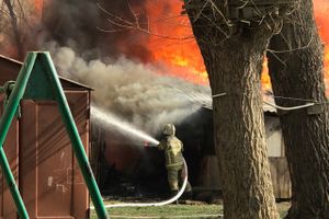 Пожар в проезде Нелидовском (ФОТО; ВИДЕО)