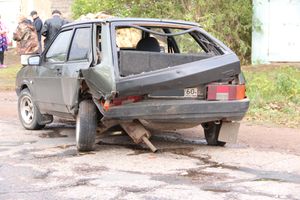 В Лычёво произошло ДТП (ФОТО)