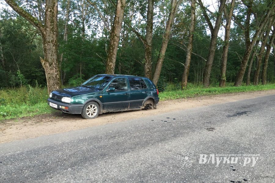 На обочину трассы Булынино-Невель выбрасывают даже автомобили (ФОТО)