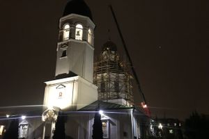 На Свято-Вознесенском соборе появился новый купол (ФОТО, ВИДЕО)