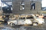 Из-за неправильной конструкции дымохода в Великолукском районе сгорел дом (фото)