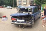 ДТП в Великих Луках: мерседес vs жигули (ФОТО)