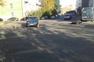 На ул. Глинки сбили несовершеннолетнего мотоциклиста (ФОТО)