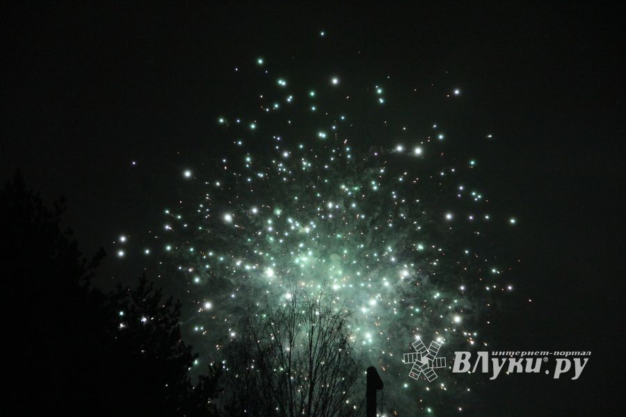 Новогодний салют прогремел Великих Луках (ФОТО)