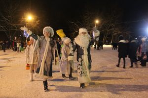 В Великих Луках зажглась новогодная ёлка (ФОТО)